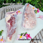 Beef CHUCK CREST Australia brand AMH frozen whole cuts +/- 2 kg/pc (price/kg)